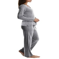 Blis ženski i ženski Plus Sleep set pidžama pantalona s dugim rukavima