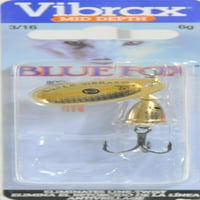 BLUE FO VIBRA Bullet Fly Spinner Fishing Lure 3 16oz Zlato Black Flo Žuto