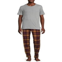 Eddie Bauer muške majice i pantalone od flisa Set za spavanje, 2 komada