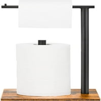 Samostojeći stalak za držač toaletnog papira sa drvenim postoljem za kupaonicu