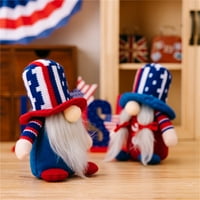 Dan američke neovisnosti šešir bezsečnog šumskog lutka lutka privjesak za lutke