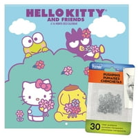 Trendovi Međunarodni Hello Kitty Mini Zidni Kalendar & Pushpins