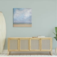 Stupell Industries apstraktni oblaci na plaži Galerija slika okeana Horizont omotano platno Print zid umjetnost,