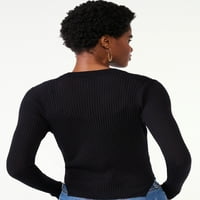 Scoop ženski kardigan džemper sa prugama sa Braletom, lagan, veličine XS-XXL