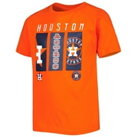 Narandžasta Majica Sa Logotipom Houston Astros Za Mlade