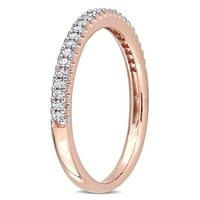 Carat T. W. Diamond 14kt vjenčani prsten od ružičastog zlata