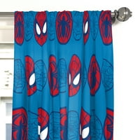 Super Hero Adventures Go Spidey plave zavjese od mikrovlakana, Set od 2