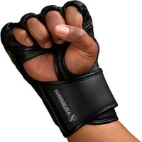Hayabusa t 4oz mješovite borilačke vještine rukavice, crne zelene velike