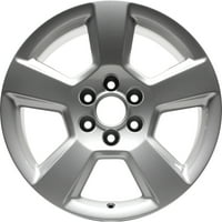 Kai obnovljeni OEM aluminijumski aluminijumski točak, obojeno srebro, odgovara-Chevrolet Silverado 1500