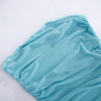 Aaiymet ljetne haljine za žene bez kaiševe cijevi vrhunske haljine za noćnu haljinu, plava L