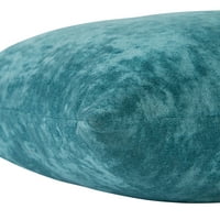 Greendele Home Fashions 24-in aqua baršunasti jastuk za bacanje jastuka