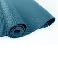 Athletic Works PVC prostirka za jogu,, Real Teal, 68inx24in, Neklizajući, jastuk za podršku i stabilnost