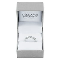 Brilliance Fine Nakit cttw dijamant Stack prsten srebra