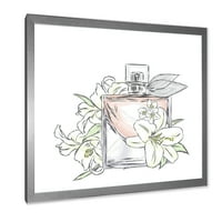 Designart 'Bouquet Of Flowers and Perfume Bottle II' tradicionalni uramljeni umjetnički Print