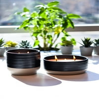 Better Homes & Gardens Amber Wick Candle, Black