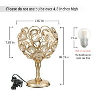 Oumilen Luxury LED Crystal Tabela Lamp Diamond Cup Holder Desk Lighting Decor