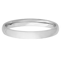 Obalni nakit visoki polirani prsten od nehrđajućeg čelika