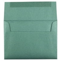 Papir i koverta koverte sa metalnim pozivnicama, 3 4, smaragdni sanjar, po pakovanju
