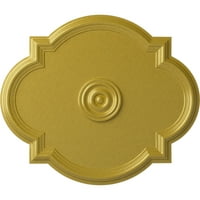 Ekena Millwork 24 W 1 2 H 1 8 P Waltz Plafonski Medaljon , Ručno Oslikano Bogato Zlato