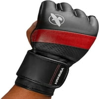 Hayabusa t 4oz mješovite borilačke vještine rukavice, crna crvena X-velika