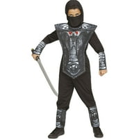 Zabavni Svijet Srebrna Kobra Ninja Halloween fensi-Dress kostim za dijete, Little Boys s