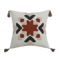 Boho Geometric Tufted jastuk za bacanje sa višebojne tassel američke seoske kuće tkani vez ukrasni jastuk