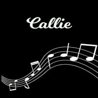Callie: notni Note rukopisni notni papir-personalizirani Prilagođeni naziv početnog C-knjiga kompozicije