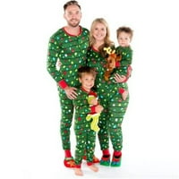 Porodica podudaranje božićne pidžame set za odrasle dječje svjetlosne zaslona za spavanje