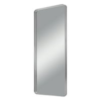 NeuType Aluminijska legura zidni nosač pravokutno duboko ogledalo viseće ogledalo zidno ogledalo zaobljeni