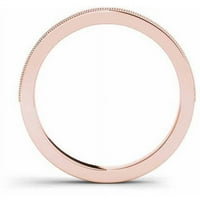 Carat T. W. Diamond 14kt vjenčani prsten od ružičastog zlata