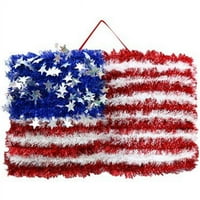 Alpske patriotske američke zidni dekor za zastavu, visok