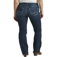 Silver Jeans Co. Ženske tanke čizme Suki srednjeg rasta, veličine struka 24-36