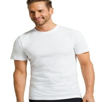 Jockey Essentials® Muška majica od pamuka, pakovanje, potkošulja za vrat za posadu, komforna majica,