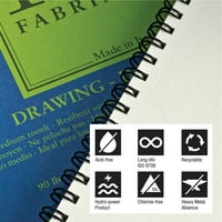FABRIANO PAD PAD, 11 x14, lb, listovi, alfa-celuloza, crtanje i ilustracija