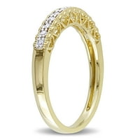 Miabella ženski dijamantski naglasak 10kt žuto zlato polu-vječnost godišnjica prsten