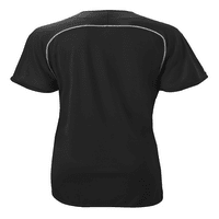 Mizuno ženski elitni dres za igru sa 2 dugmeta, veličina mala, crno-bijela