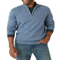 Chapps Muška pamučna teksturirana četvrtina Zip FIGNECK džemper-veličine xs do 4xb