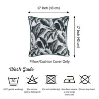 Crni i bijeli tropski krovni krovni jastučni jastuk