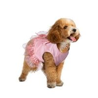 Christian Siriano, pas za pse, oručeni luk pas ili mačka haljina, ružičasta, xs