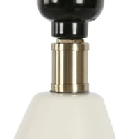Kolekcija kućnih dekora klasična stolna lampa, Bijela keramička završna obrada, uključena LED sijalica od