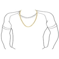 Ogrlica od zlatnog tona od nehrđajućeg čelika od nehrđajućeg čelika