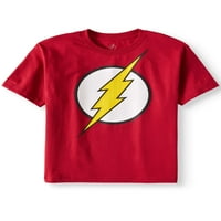 Stripovi Flash Logo sa HD mastilom kratka majica, veličine 4-16