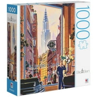 Big Ben Milton Bradley slagalica od 1000 komada, za odrasle i djecu od i više godina, zgrada Chrysler
