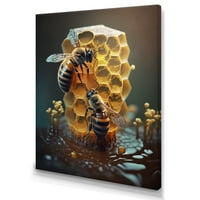 Designart Medonosne Pčele Platnene Zidne Umjetnosti