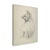 Zaštitni znak likovne umjetnosti' Danseuse Debout Le Bras Droit Leve ' platno Art Edgar Degas