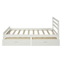 Irene Inevent platformski krevet drveni okvir kreveta sa fiokama podloga za dušek dvostruka veličina Bestead