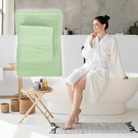 Jedinstveni Bargains pamučni ručnik za kupanje klasični dizajn 27.56 x55.12 svijetlo zelena