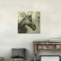 Sažetak životinja crni konj Artwork Painting ručno slikana slika za dnevni boravak