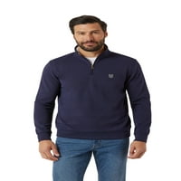 Chaps muški i veliki muški Interlock četvrtina sa patentnim zatvaračem pamučni džemper