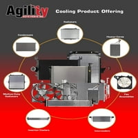 Agility Auto dijelovi sklop ventilatora za hlađenje motora za Toyotu specifične modele odgovara select: 2001-TOYOTA